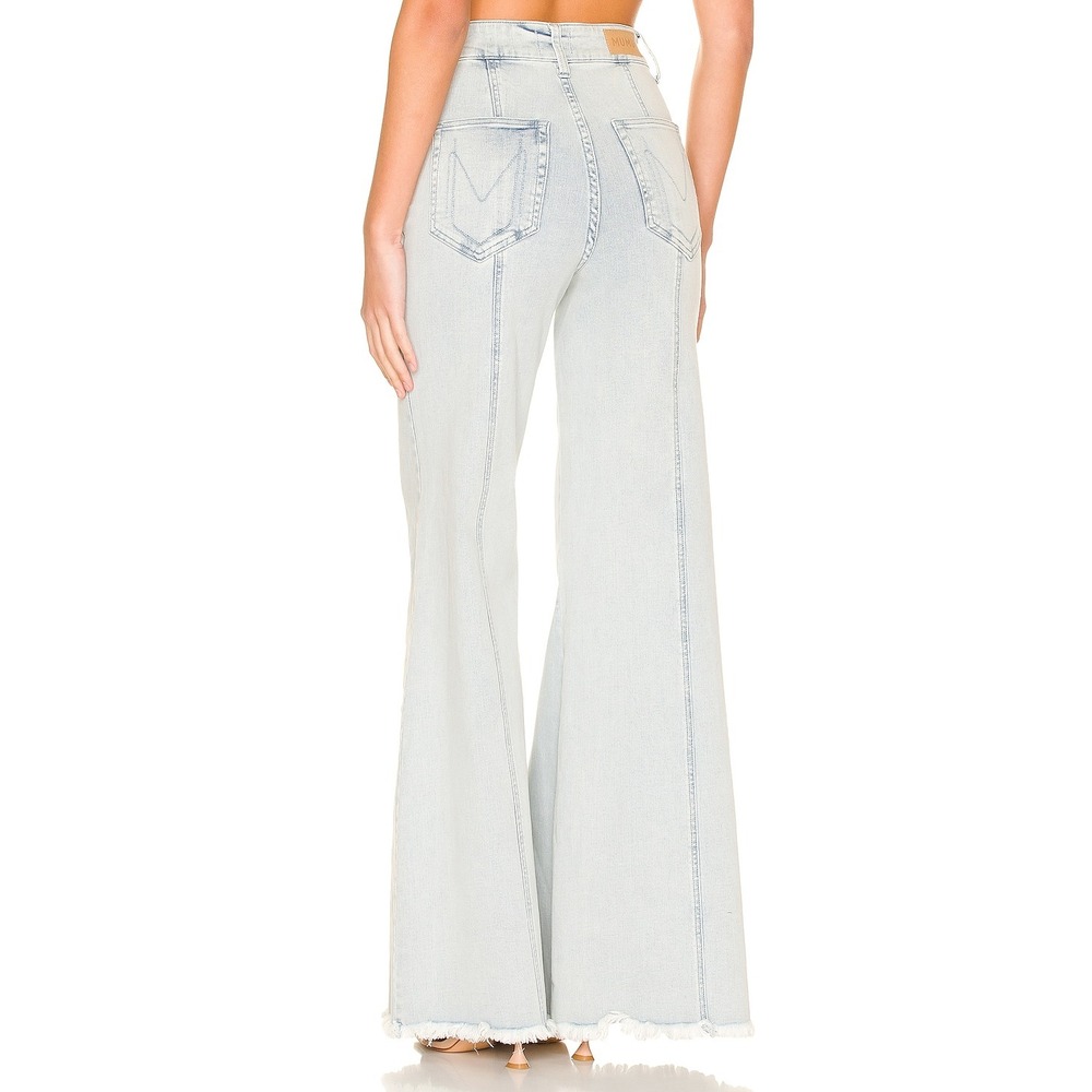 SHOW ME YOUR MUMU Sz 27 Ashbury Glacier Blue Denim‎ Wide Leg Jeans Western Boho - Picture 5 of 16